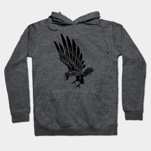 Flight of the Eagle Noir Hoodie